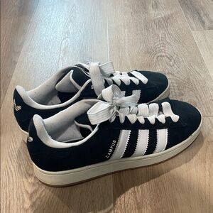 Adidas Campus Black White Sneakers